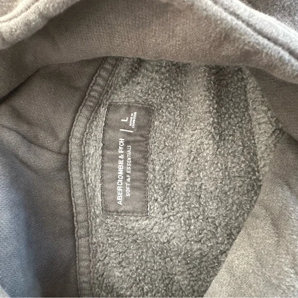 Abercrombie & Fitch Charcoal Hoodie Sweater - Picture 2 of 2